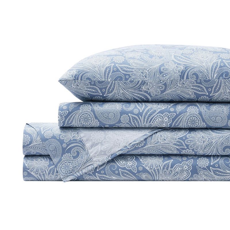 Southshore Fine Living Perfect Paisley Easy Care wrinkle resistant Microfiber ultra-soft Sheet Set, 3 of 8