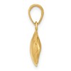 Black Bow Jewelry 14k Yellow Gold Football Profile Pendant, 20mm - 2 of 4