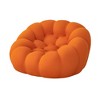 MAYEERTY 47" Lazy Floor Sofa, Curved Bubble Chair, Oversized Single Bubble Sofa for Living Room£¬Orange - 4 of 4