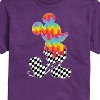 Men's - Disney - Mickey Checkered and Rainbow Silhouette Short Sleeve Graphic T-Shirt - 2 of 4