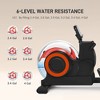 Whisen Foldable Water Rowing Machine with Two Wheels, Adjustable Resistance,  Tablet Holder, Home Gym Fitness Equipment - Red - 4 of 4