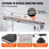 VEVOR Belt Conveyor, 59 x 7.8 inch Conveyor Table, Heavy Duty Stainless Steel Motorized Belt Conveyor, Silver(Double Guardrail) - 4 of 4