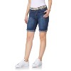 WallFlower Women's Luscious Curvy Denim Shorts Mid-Rise Bling Insta Stretch Juniors (Available in Plus Size) - 3 of 3