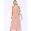 INSPIRE CHIC Women's Sleeveless Halter Neck Elegant Wedding Cocktail Dressy Jumpsuits - 3 of 4