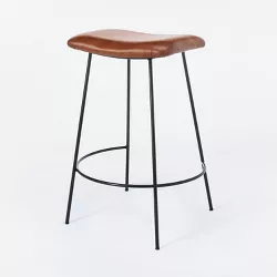 Clarkston Metal Counter Height Barstool with Upholstered Seat - Threshold™ designed with Studio McGee