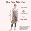 Women Apron - Cotton Linen Solid Color Apron Slip Off Cross-Shoulder Straps Spacious 2 Pockets Anti-Dirt Pinafore Simple Japanese Style or Inspired - 2 of 4