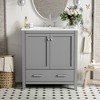 KTMBDW Double Door Bathroom Vanity with 30 Inch Sink, Quick Assembly Cabinet - 2 of 4