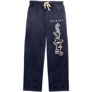 Friends How You Doin'? Men's Navy Sleep Pajama Pants - 1 of 3