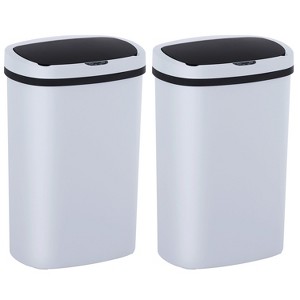 BestMassage 13 Gallon Trash Can Modern Touchless Garbage Can Kitchen Waste Bin with Large Capacity Waterproof Odor Control - 1 of 4