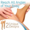 Impresa [2 Designs] Lymphatic Drainage Massage Tool - Wooden Lymphatic Paddle for Body Sculpting, Cellulite, & Deep Massage - 2 of 4