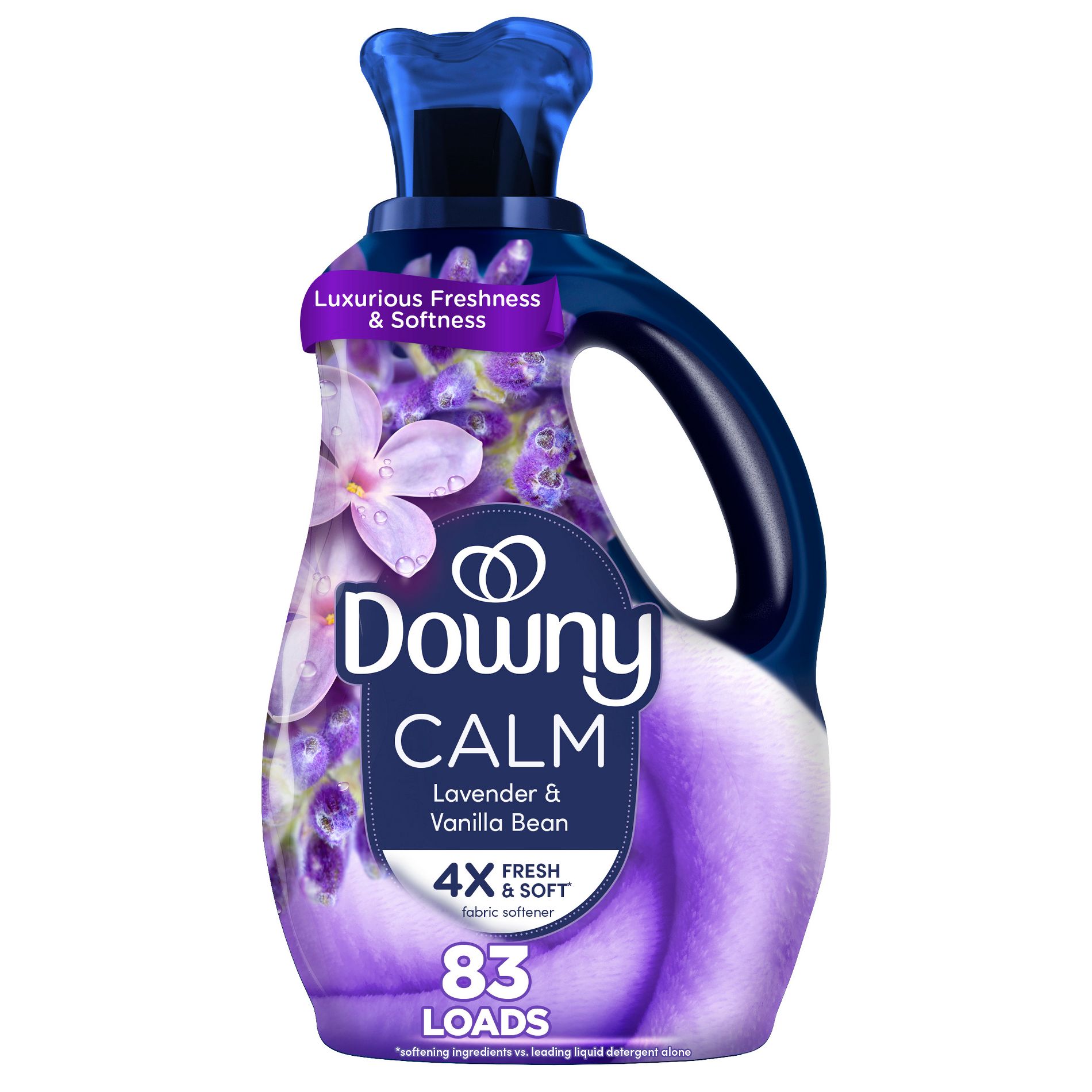 Downy Ultra Soft + Calm Lavender & Vanilla Beans Liquid Fabric Softener - 56 fl oz