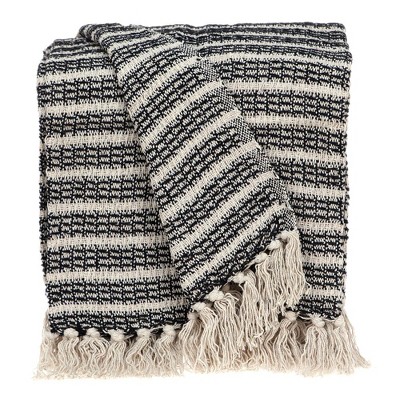 Parkland Collection,Ada Casual Beige 52" X 67" Woven Handloom Throw