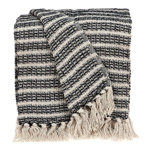 Parkland Collection,Ada Casual Beige 52" X 67" Woven Handloom Throw - 1 of 4