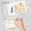 Big Dot of Happiness Groovy Grad - Shaped Fill-In Invitations - Hippie Graduation Party Invitation Cards with Envelopes - Set of 12 - image 2 of 4