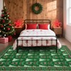 Promotion Sale! ft Christmas Runner Rug, Red Polyester, Christmas Tree Print, Machine Washable, Non-Slip, Indoor Hallway - 4 of 4