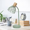 Simple Designs 18.19" Industrial Farmhouse Fusion Adjustable Cage Wire Accent Desk Lamp - 4 of 4
