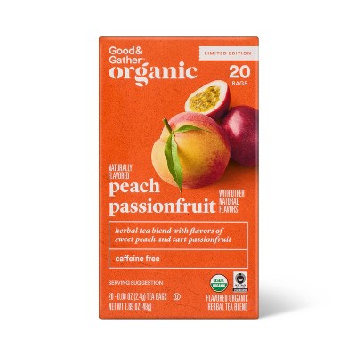 Organic Peach Passionfruit Herbal Tea - 20ct - Good & Gather™