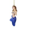 Kurt S. Adler 4.25 In Mermaid With Glittered Tail Shells Swim Aquatic Tails Tree Ornaments - 3 of 3