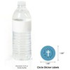 Big Dot of Happiness Blue Elegant Cross - Boy Religious Party Circle Sticker Labels - 24 Count - 3 of 4