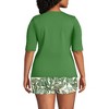 Lands' End Women's SunShade UPF 50 Elbow Sleeve Relaxed Rash Guard - 2 of 3