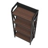 NicBex 4-Tier Metal Storage Shelves,Garage Shelving,Kitchen Cabinet & Organizer for Pantry,Bathroom,Garage,Closet,Black - 4 of 4