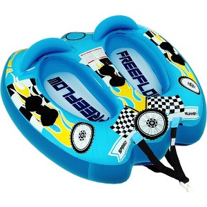 SereneLife Inflatable Towable Tube for Boating - SLTOWBL10 (Light Blue) - 1 of 4