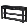 Stylish Entryway Console Table with 4 Drawers and 2 Shelves Suitable for Entryways Living Rooms. - 2 of 3