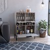Gulches Wine Cabinet with 6 Cubbies, 2 Door Flexible Cabinets, 4 Legs and 34.3'' Superior Top - 3 of 4