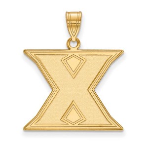 Black Bow Jewelry 14k Yellow Gold Xavier Musketeers NCAA Large Pendant - 1 of 3