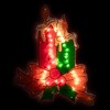 Northlight Lighted Holographic Candle Christmas Window Silhouette Decoration - 17" - 2 of 4