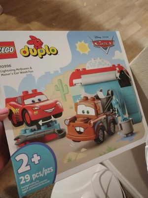 LEGO DUPLO Disney y Pixar's Cars Rayo McQueen y Mater's Car Wash Fun 10996,  Juguete para construir para niños pequeños de 2 años, niños y niñas, Idea  de regalo de cumpleaños : Precio Guatemala