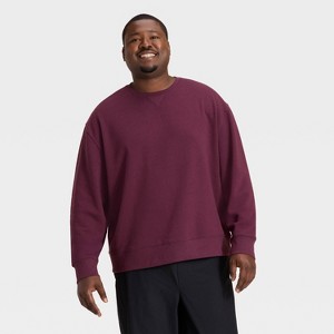 Men's Active Comfort Fleece Crewneck Sweatshirt - All In Motion™ - 1 of 3