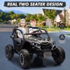 Jojoka 24V Ride On UTV for Kids, 2 Seater 4WD Electric Truck w/ Remote Control,2 Speed Adjustment, Led Lights,Music Player - 2 of 4