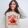 Simply Sage Market Women's Graphic Sweatshirt Go Taylor's Boyfriend Helmet - 2 of 3