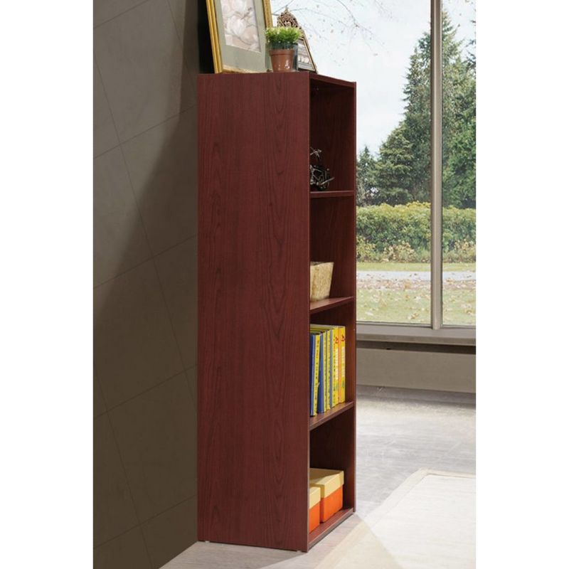 Hodedah 12 x 16 x 47 Inch 4 Shelf Bookcase and Office Organizer Solution for Living Room, Bedroom, Office, or Nursery, 4 of 5