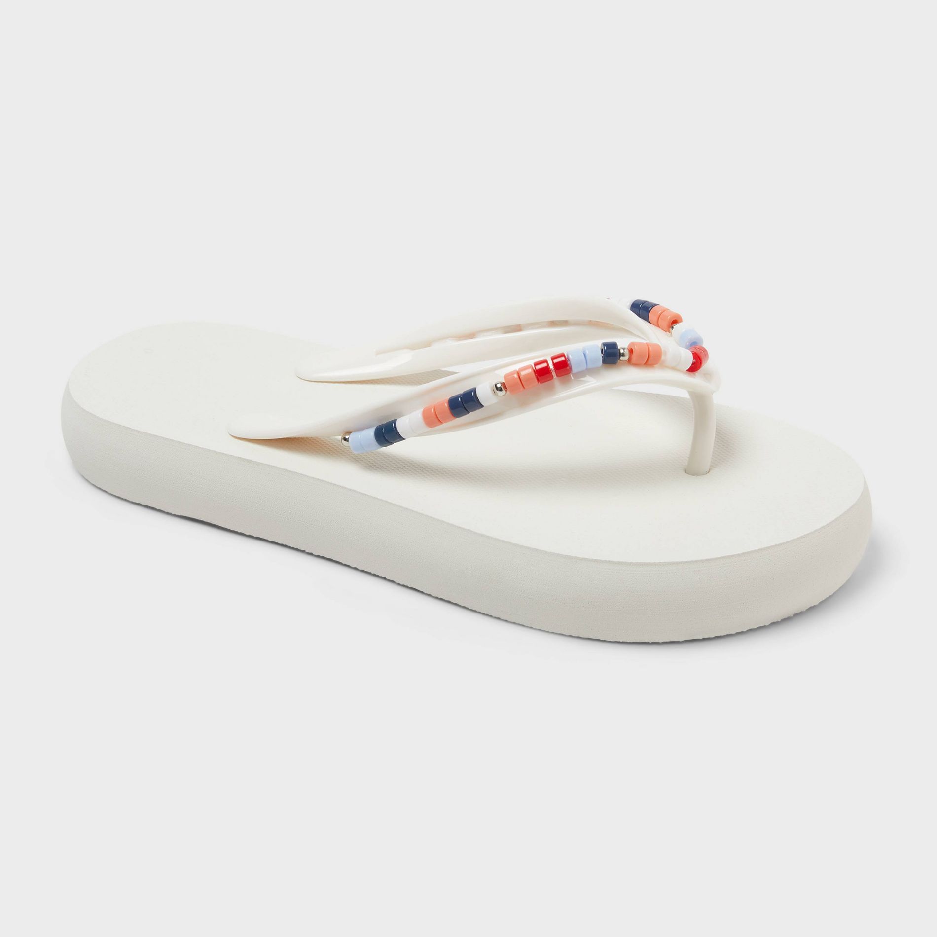Kids' Maris Elevated Flip with Beaded Color Strap Sandals - Cat & Jack™
