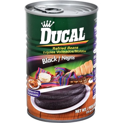 Ducal Refried Black Beans - 15oz