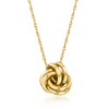 Ross-Simons 14kt Yellow Gold Love Knot Jewelry Set: Necklace and Earrings Size 18 - 4 of 4