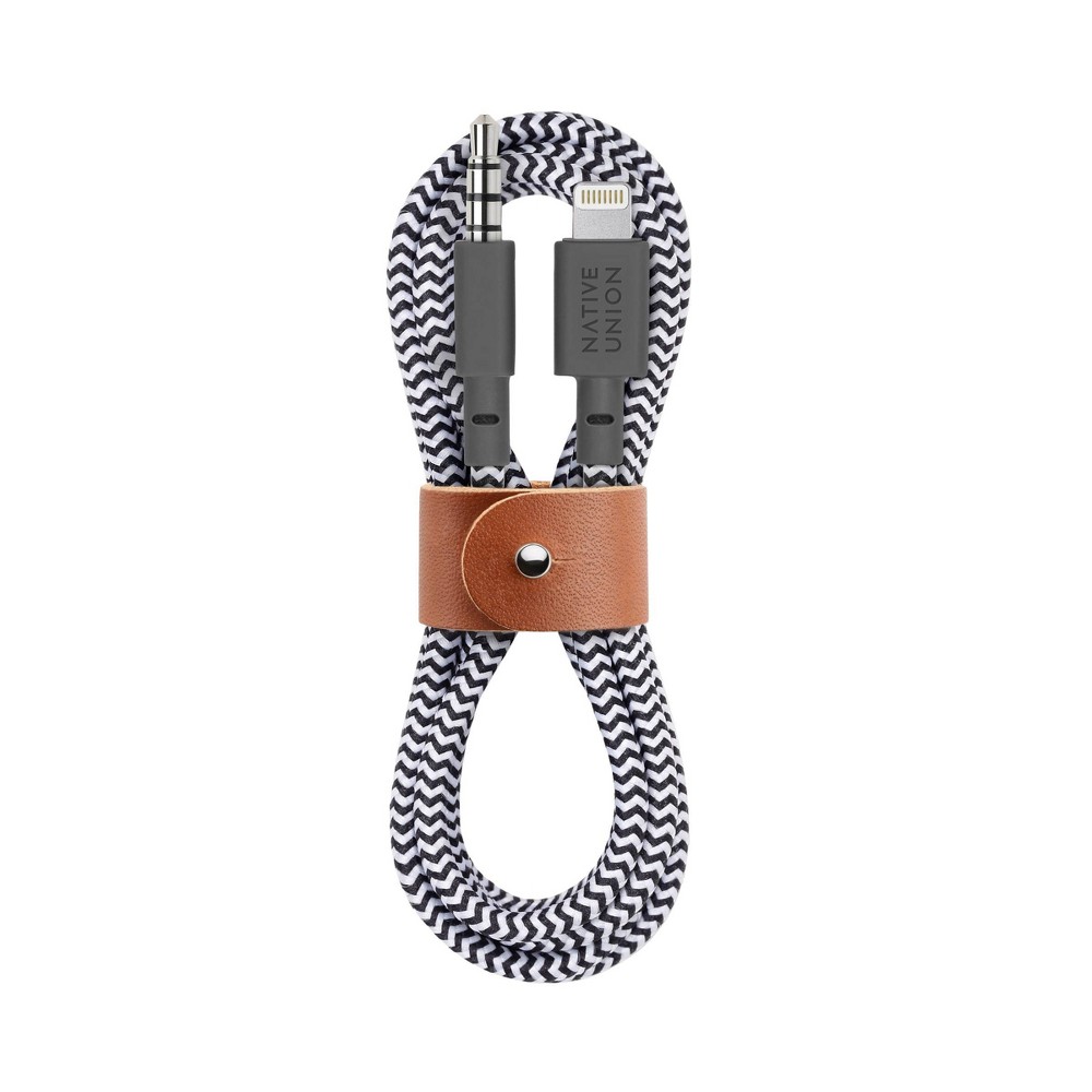 Native Union Belt 4' Braided Lightning to 3.5mm Aux Audio Cable - Zebra was $34.99 now $27.99 (20.0% off)