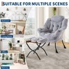 Lazy Chair with Ottoman, Large Lounge Accent Chair, Comfy Armchair with Folding Footrest,Reading Armchair with Side Pocket for Living Room, Bedroom - 2 of 4