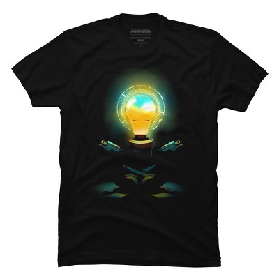 Men's Design By Humans Zenergy Robot Yoga By alnavasord T-Shirt