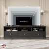 TV Stand for 65/70/75 Inch TV Entertainment Center with Storage Drawer Mid-Century Modern TV Console with Open Shelves 70in Media TV Cabinet - 4 of 4