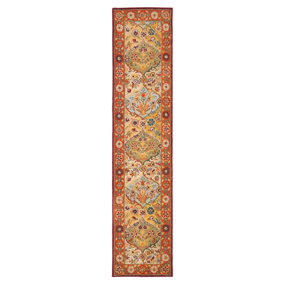 2'3inx10' Runner Floral Tufted Rug - Safavieh