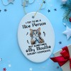 Funny Cat Trying to be a Nice Person, Cute and Funny Christmas Gift| OrnamentallyYou - 4 of 4