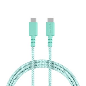 Smartish USB-C & Lightning Cables - 100W Fabric Wrapped Fast Charger - 1 of 4