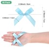 Unique Bargains Polyester Multipurpose Use Durable Flexible Gift Wrap Bows 50 Pcs Light Blue 2.4 Inch - 3 of 4