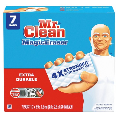 Bông tẩy vết bẩn Mr. Clean Extra Durable Scrub - 7 viên là sản phẩm không thể thiếu trong nhà của bạn. Với độ dày và độ bền cực cao, sản phẩm này sẽ giúp bạn loại bỏ các vết bẩn khó nhất một cách dễ dàng. Hãy xem hình ảnh để tận mắt chứng kiến hiệu quả của Mr. Clean Extra Durable Scrub!