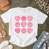 S.W.Smiley Sweethearts Chart Distressed - Women's Garment Dyed Graphic T-Shirt - 2 of 4