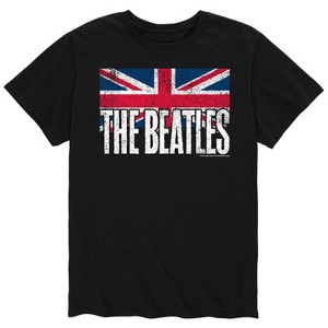 Men's - The Beatles - Vintage Union Jack Flag Short Sleeve Graphic T-Shirt - 1 of 4