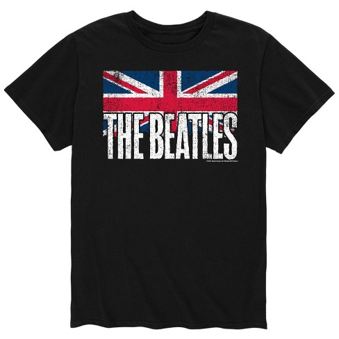 Men's - The Beatles - Vintage Union Jack Flag Short Sleeve Graphic T-Shirt - image 1 of 4